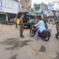 কাপ্তাই সেনা জোনের উদ্যোগে করোনা সংক্রমন প্রতিরোধে জীবাণুনাষক স্প্রে