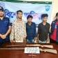 দক্ষিণ রাঙ্গুনিয়ায় অস্ত্র ও গুলিসহ তিন সন্ত্রাসী গ্রেপ্তার
